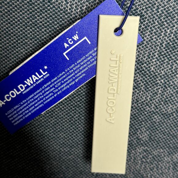 A-COLD-WALL* Shatter Jaq Jumper Sweater Merino Wool Deep Teal Sz XL NWT {3V26} - Picture 7 of 9